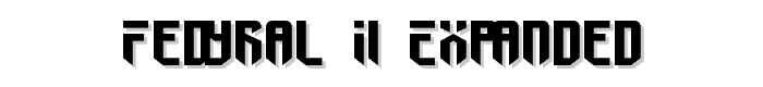 Fedyral II Expanded font
